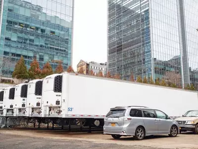 영안실 부족 뉴욕, 냉동트럭까지 동원