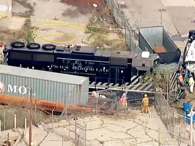 LA항 병원선 노려 열차 고의 탈선