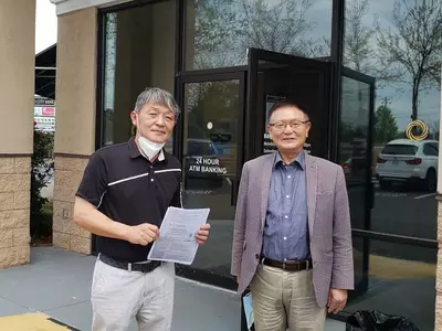 〈사진〉 한인상의 대구시에 코로나성금 1만달러 송금