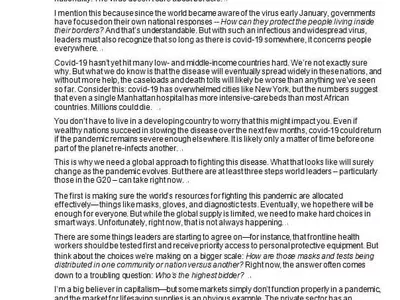 빌 게이츠 “코로나19 백신은 세계적 공공재…가격 적정해야”