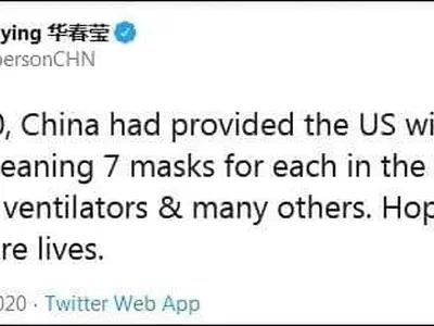 중국 “미국에 마스크 24억개 제공…가구당 7개 상당”