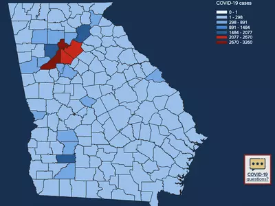 조지아 159개 카운티, 모두 확진자 발생