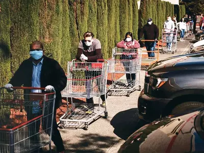 마켓서 거리두기 안 지키면“NO”말하라