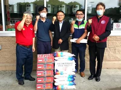 〈사진〉 비대위 애틀랜타 남동부 지역에 생필품 전달