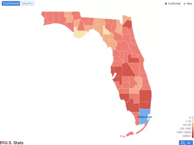 〈플로리다〉확진자·사망자·입원환자 수 하향세