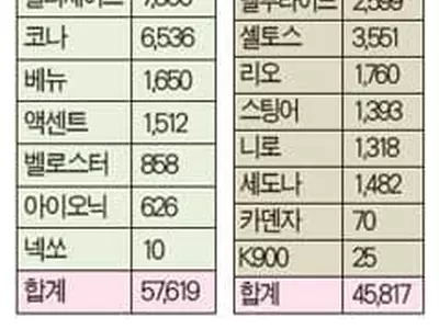 한국차 코로나속 SUV 덕분에 ‘선전’