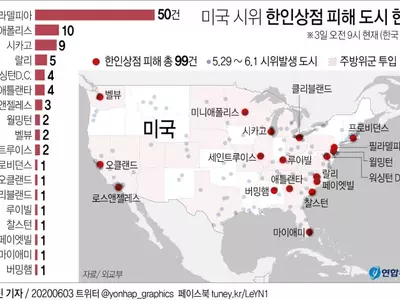 시위 확산…필라델피아·워싱턴 등서 한인 상점 피해 99건