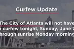 애틀랜타시 통행금지 해제