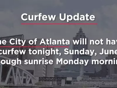 애틀랜타시 통행금지 해제