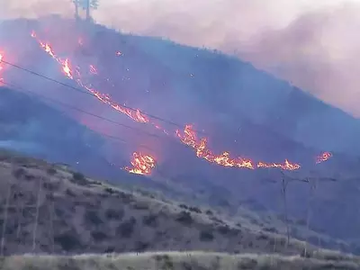 이 와중에 산불·정전까지…