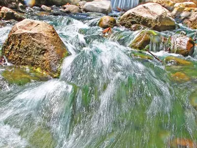 세상을 깨우는 물줄기처럼