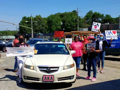 “조지아는 난민을 사랑해요”