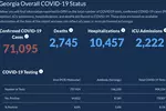 〈조지아 코로나19 현황: 25일〉누적확진자 7만명 돌파...1,714명 추가