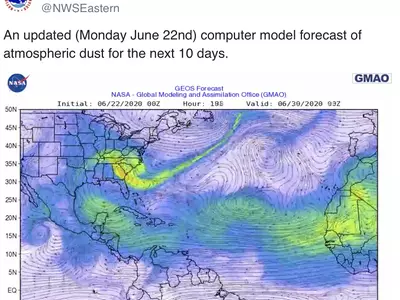 사하라 먼지 구름, 조지아로 상륙한다