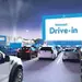 월마트 주차장, 드라이브인 극장으로