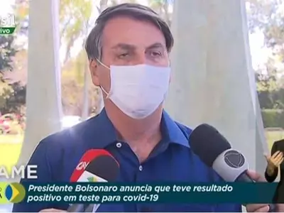 '마스크 기피' 브라질 대통령 코로나19 양성판정…"몸상태 좋다"