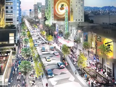 할리웃 명성의 거리 전면 재단장