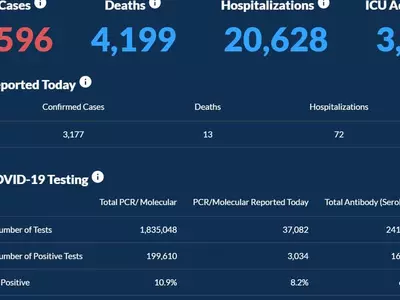 〈조지아 코로나19 현황: 9일〉주말 추세 주춤...하루 확진 3,177명