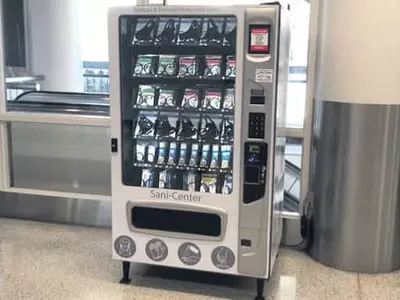 ‘코로나 자판기’ LA공항 등장