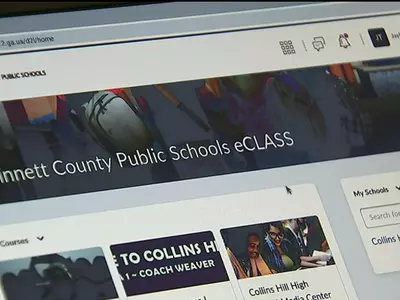 귀넷 개학 하루 전 가상 학습 시스템 마비