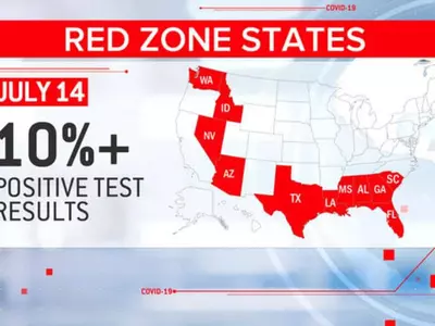 조지아주 코로나 감염률 전국 최악