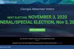 조지아주 부재자 투표 신청 웹사이트 개설