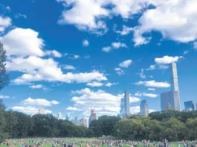 센트럴팍에 몰려나온 인파