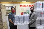 메가마트, 사랑나눔…화장지·위생장갑 기부