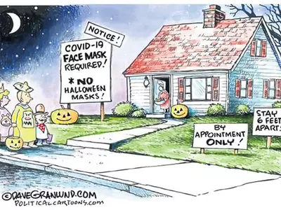 [시사만평] 핼로윈과 코로나19