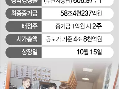 빅히트 청약에 58.4조 몰려…카카오게임즈는 못넘어