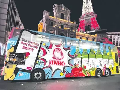 ‘진로 투어버스’ 라스베가스 달린다