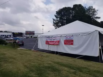 둘루스 한인타운에 코로나19 무료검사소 운영