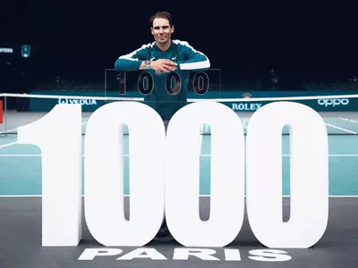 나달, 파리 마스터스에서 통산 1천승 달성