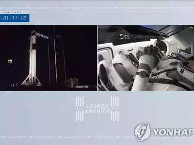 스페이스X, 유인우주선 '리질리언스' 발사…민간 우주운송 개막