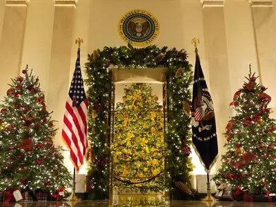 백악관이 공개한 올해 성탄절 트리