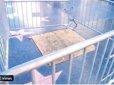 ‘트럼프 별’ 또 파손될라