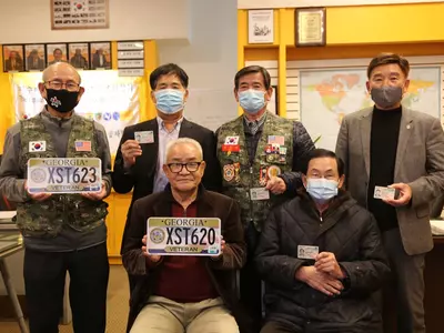 월남참전 한국군 베테랑 표기 면허 발급중