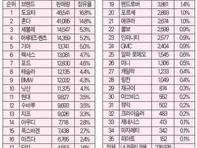 코로나 타격에도 한국차 점유율 올랐다