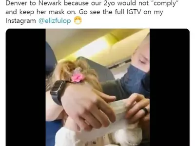 미 항공사, 마스크 안 쓴 2세 유아 가족 하차시켜