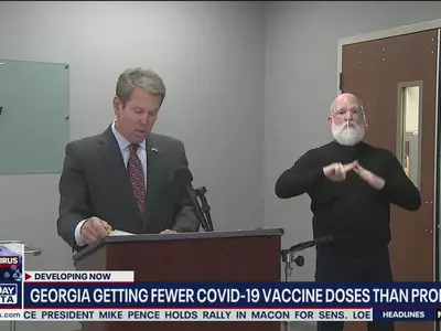 조지아, 코로나19 백신 공급물량 감소