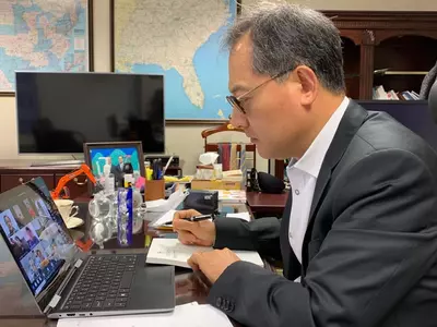 총영사 동남부 지역 회장들과 화상간담회