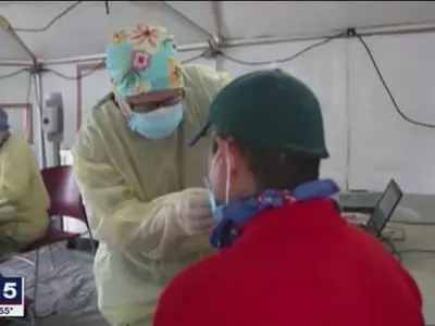 북동 조지아 병원, 코로나19 환자로 병상 포화