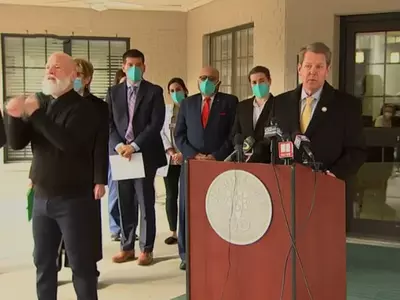 조지아주 요양시설 백신 접종 시작