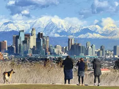 그림같은 남가주 설경