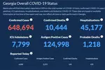 〈조지아 코로나19 현황: 12일〉 일일사망자 신기록...145명