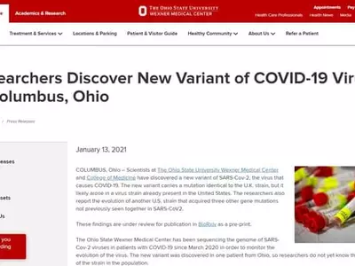오하이오서 새 변이바이러스 2종 발견…미국에서 생긴 듯