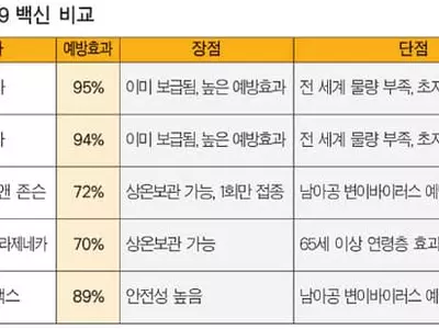 어느 종류든 중중 코로나 예방에 모두 ‘효과’