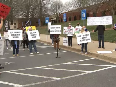 귀넷 학부모 교육감 지지 시위
