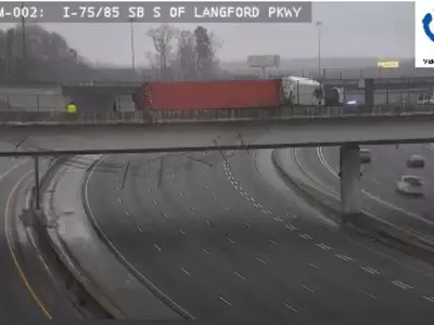 I-85/75 사우스 바운드 전면차단 후 2시 이후 재 오픈