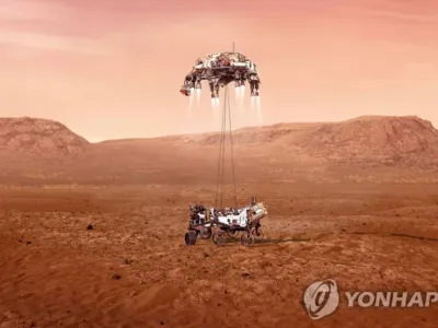 퍼서비어런스 화성 착륙…'붉은 행성' 생명체 흔적 탐사